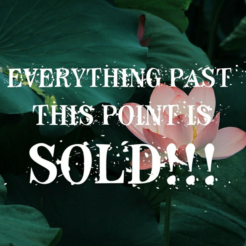 SOLD PAST THIS POINT